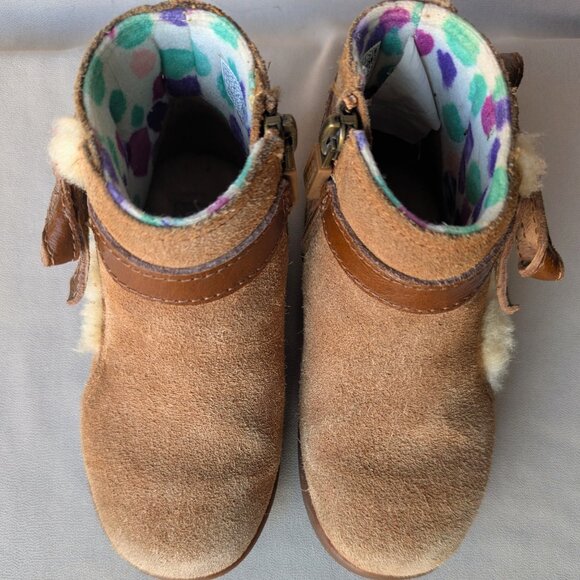 UGGS Libbie Girl's Kids Suede Boots, Size 8 US - Picture 5 of 8